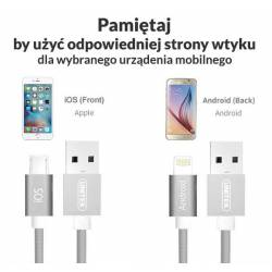 Kabel USB HYBRID microUSB/Lightning Gray