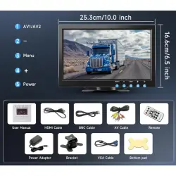 Monitor LCD TFT 10 cali VHK02