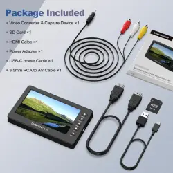 Nagrywarka Grabber HDMI/AV z ekranem OLED