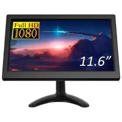 Monitor 12 calowy z wejściami HDMI, VGA, AV i BNC