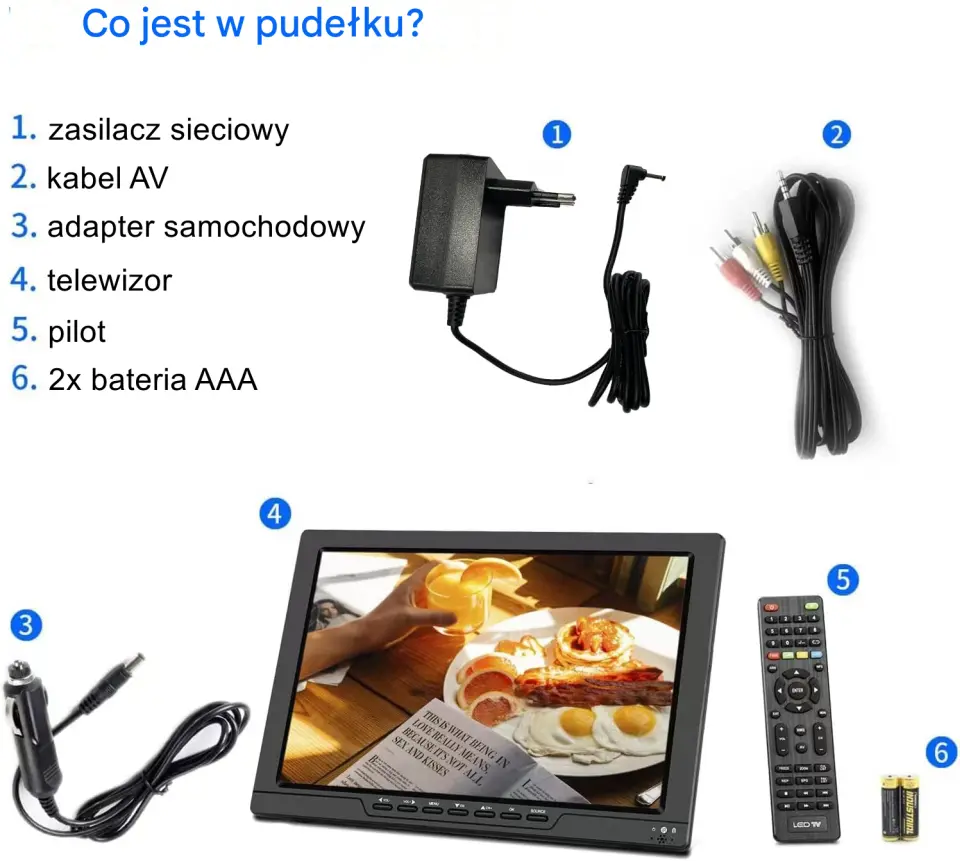 Telewizor przenośny DVT14 zdjęcie 4