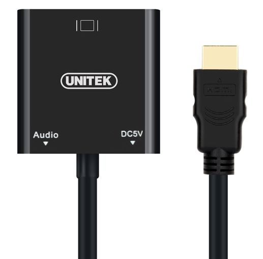 Konwerter mini/micro HDMI do VGA Unitek Y-6355 zdjęcie 4